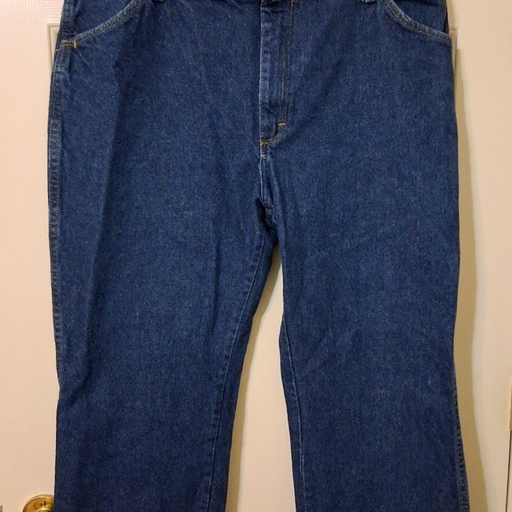 RED KAP Men's SZ 38 100% Cotton KY Blue Jeans Straight Leg